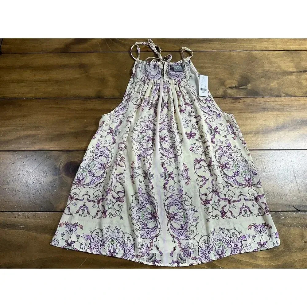Soho New York & Company Jeans Womens Size Small Sleeveless Floral Blouse NWT
